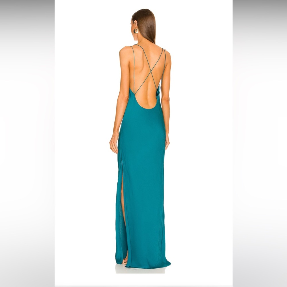 L'Academie Olena Dress in Turquoise (REVOLVE) size M